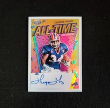 2022 Thurman Thomas Contenders Optic All-Time Auto Gold /50