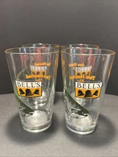 Set Of 4 Bells “Two Hearted Ale” Beer Pint Cocktail Drinking Glass