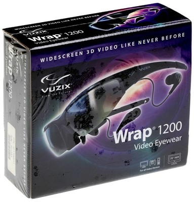 Vuzix Wrap 1200 3D Video Widescreen Cinema Glasses 852 x 480 Resolution - NEW