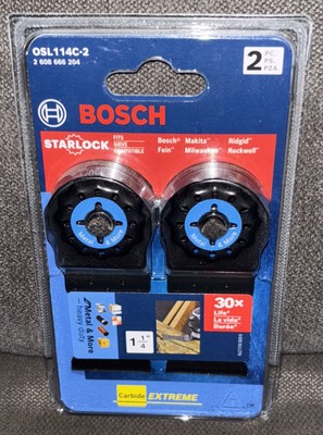 BOSCH StarLock Carbide Oscillating Tool Blades 2-Pack 1-1/4 Width {OSL114C-2}
