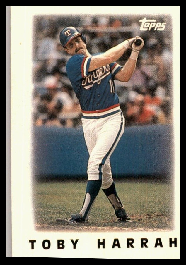 1986 Topps Major League Leaders Minis #32 Toby Harrah