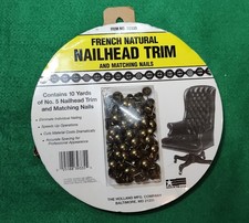 30' FRENCH NATURAL Upholstery Tackstrips No. 5 Nailhead Trim Nails-Made In U.S.A