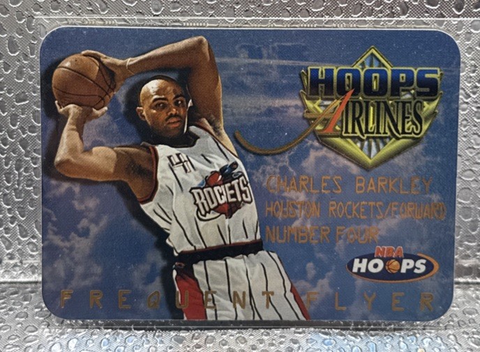 1997-98 Hoops Airlines Frequent Flyer Club Insert Charles Barkley #8/20