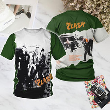 Popular The Clash 1977 All Over Shirt 3D polyester Shirt Unisex All Size P69.23
