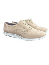 Cole Haan Women's Zerogrand W14475 Shoes Wing Oxford Oat Tan Nubuck Size 8.5 C