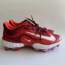 Nike Men’s 10.5 Alpha Huarache Elite 4 Low MCS Baseball Cleats Red DX6962-616