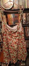 BOOHOO DRESS SIZE 24 FLORAL RUCHED CUP SKATER DRESS SAGE 28
