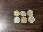 1946 roosevelt dime's lot of 6 coins 90% silver #120