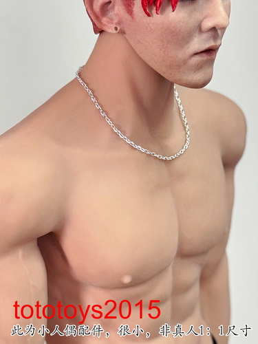 1:6 Gold/silver clavicle chain necklace Model For 12" Female /Male Action figure - Picture 6 of 9