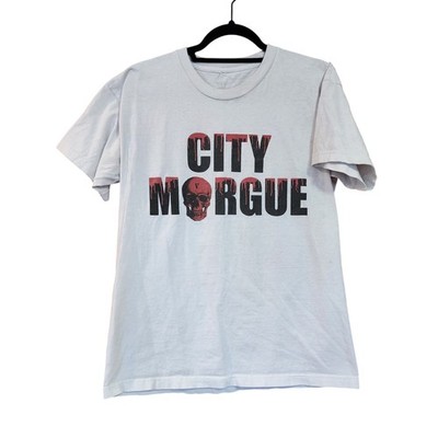 City Morgue X Vlone Drip Tee White, Authentic, Pre-Owned, Size Large (L) AS IS