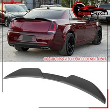 Fits 11-23 Chrysler 300 M Style Trunk Spoiler Rear Wing Decklid Matte Black Abs
