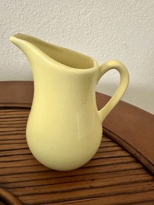 Regal Sphinx Style Yellow Ceramic Pitcher - Excellent Condition