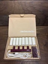 Vintage 1970  s Clairol Set-a-Way Travel Hairsetter Hot Rollers With Clips Works
