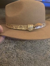 Western Diamondback Rattlesnake Cowboy Adjustable Hat Band