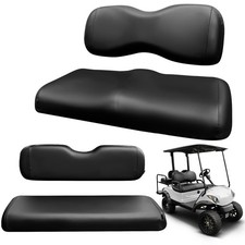 PZWLI 4PCS Golf Cart Seat Covers Kit,Front and Rear Cover for Black