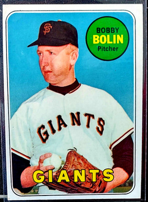1969 Topps Bobby Bolin Pink Back #505 San Francisco Giants NMT-MT