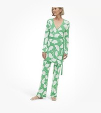 Diane von Furstenberg For Target Ginkgo Green Wrap Dress/Tunic w/Pants LARGE