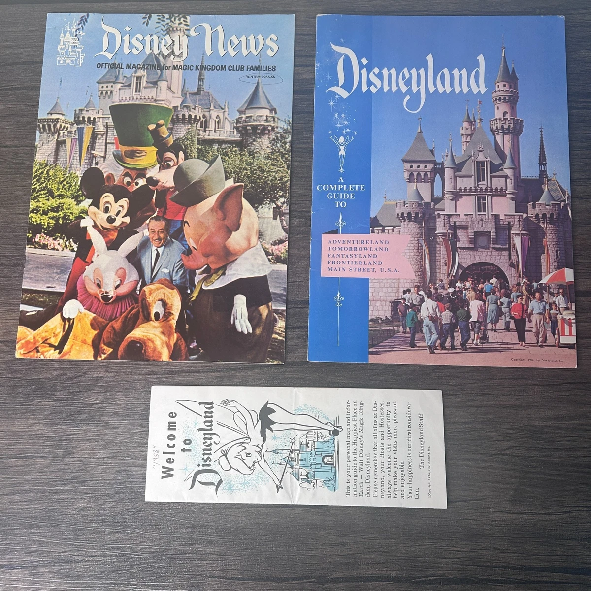Disneyland Book In Disney Theme Park Souvenirs (Pre-1968) for sale