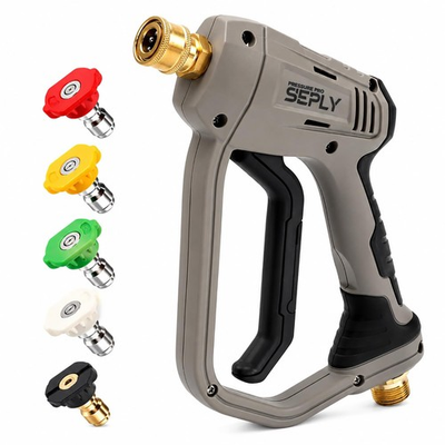 #ad Pressure Washer Short Gun 5000 PSI with 5 Nozzle Tips M22 14mm Fittings Hea... $34.32