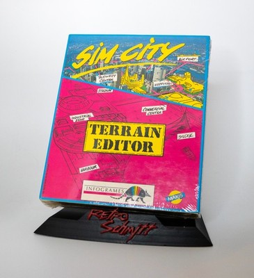 SIM CITY TERRAIN EDITOR INFOGRAMES 1989 | PC BIG BOX DOS | NOS SEALED | RARE!