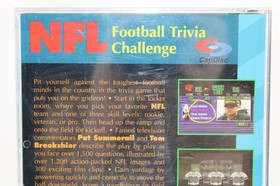 NFL Football Trivia Challenge Sega CD CIB NM Collector Grade w/ Reg. Card