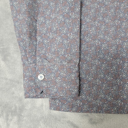 JT Beckett Shirt Mens Size M Paisley Long Sleeve USA Made Vintage Preppy Classic - Picture 4 of 16
