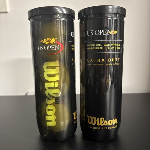 2010 Wilson Officials US Open Tennis Balls 3 Cans of 3 - Picture 1 of 6
