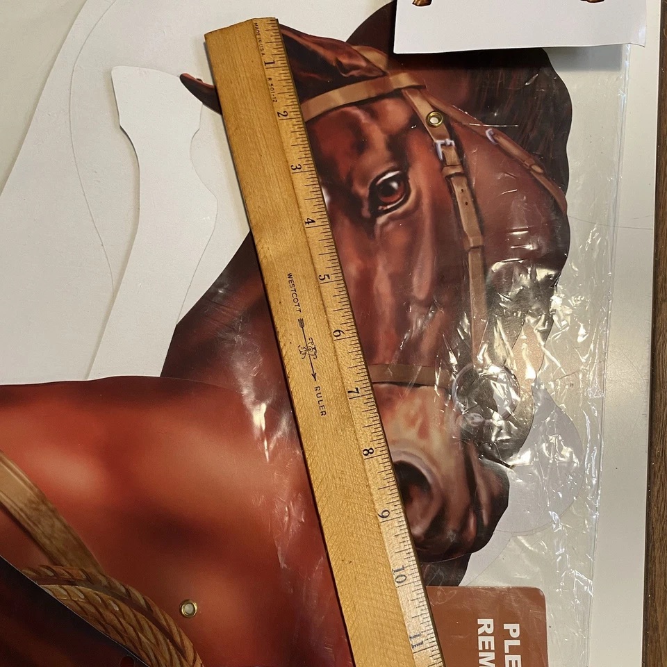 Beistle Horse 38" 2-D Decoración de Pared Vaquero Vaquera Rancho Western Prop Nuevo de Lote Antiguo Ney Foto 4 de 4
