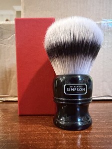 Simpsons Sovereign Synthetic Fibre Trafalgar 3 Shaving Brush - T3 Ebony Black