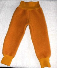 Fleecehose Hose aus Woll Fleece Stoff Gr. 62 - 158 Unifarben Senfgelb
