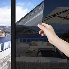 One-Way Window Privacy Film Reflective Mirror Film Static Cling UV Sun Blocking
