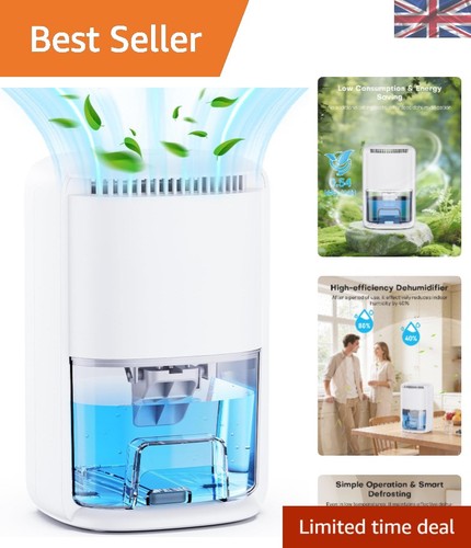 Portable Dehumidifier for Home & Bedroom, 360ml/Day, Quiet with Auto Shut-Off