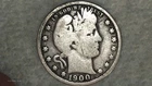 (#116B)   1900-O Barber Quarter better date  Good Condition