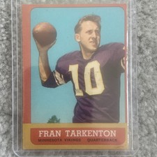 1963 Topps - Fran Tarkenton #98 Vg No Crease