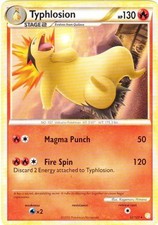 Lightly Played Typhlosion - 32/123 - Rare Pokemon HeartGold & SoulSilver