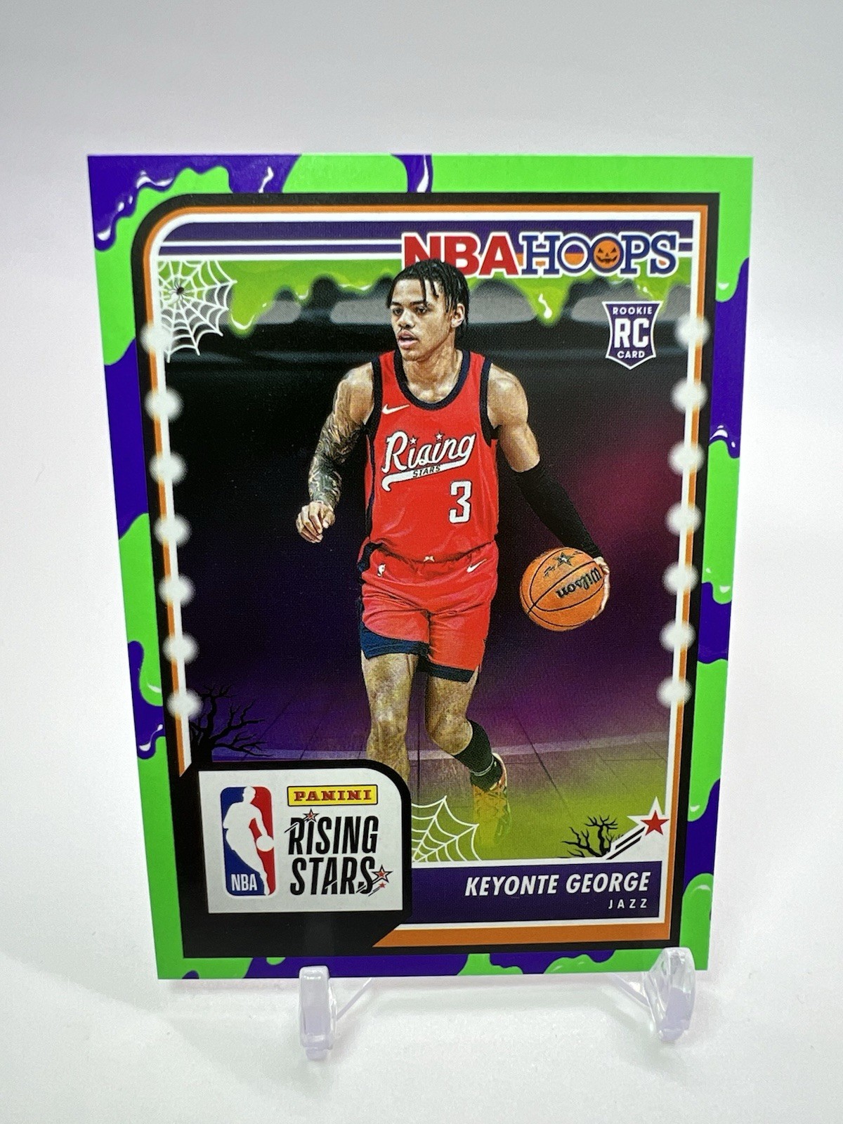 2023-24 Panini NBA Haunted Hoops Slime Parallel #283 Keyonte George