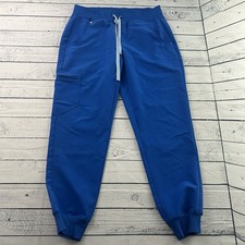 FIGS Technical Collection Zamora Jogger Scrub Pants Women's Small Blue