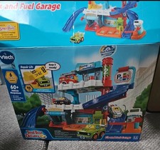 VTech Toot Toot Drivers Fix & Fuel Garage Excellent Condition + 3 Extra Vehicles