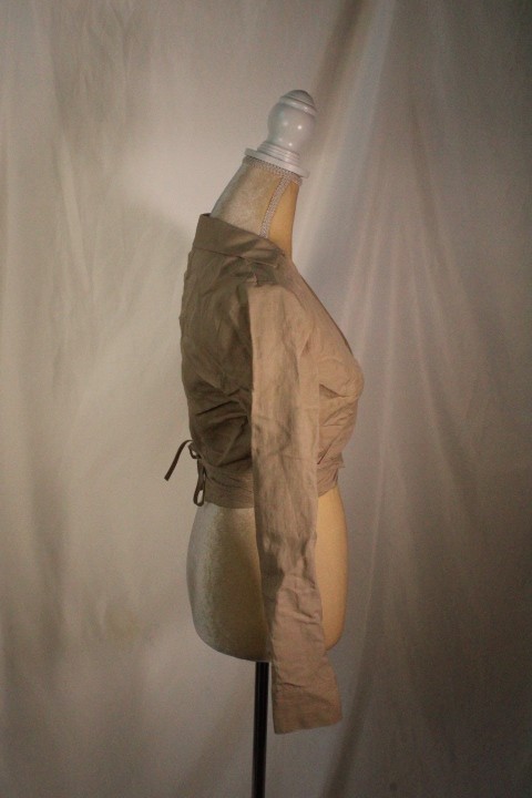 Intermix Tan Wrap Top Size Small - image 2