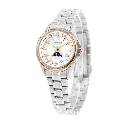Unbenutzte CITIZEN BEYOND EE1016-66A Beige Titanium Eco-Drive Solar Women in Box