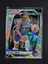 2024 Panini Prizm WNBA Olivia Epoupa #95 RC Rookie Card Silver Cracked Ice Prizm