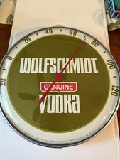 Wolfschmidt Vodka Thermometer 12 Inch Vintage Advertising 