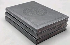 Leather Vintage Like Journal Notebook,Softcover Leather Lined Journal Lot Of 3