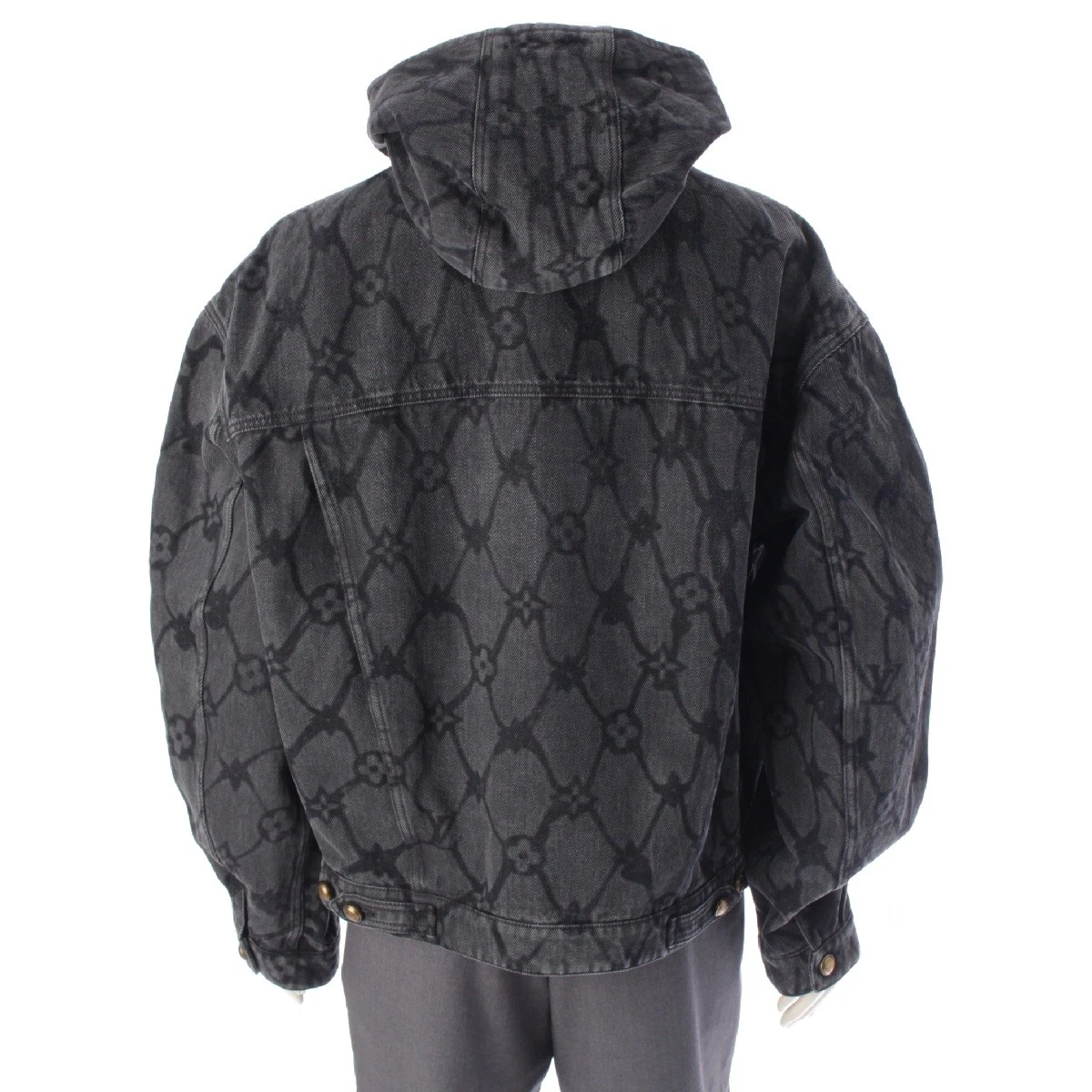 LOUIS VUITTON（LV） LOUIS VUITTON 24 anni cotone monogramma denim cappuccio blouson giacca capospalla 1...
