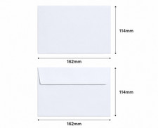 White Plain C6 A6 Envelopes Self Seal 114x162mm 90gsm  Office