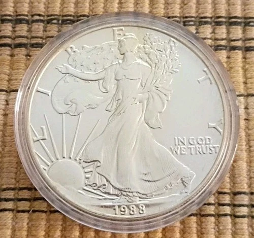 1988 American Silver Eagle 1 oz .999 Fine Silver Coin