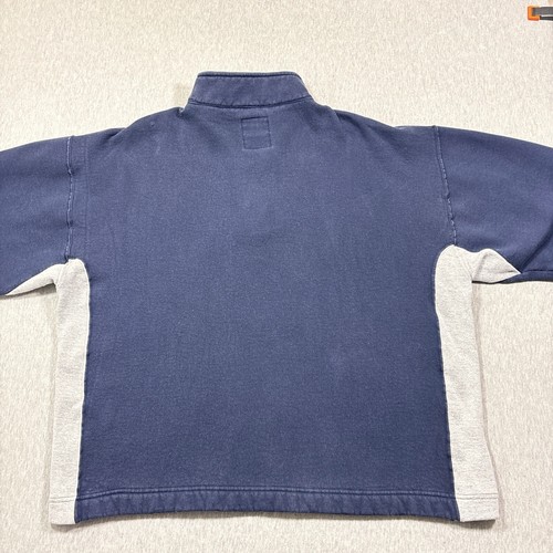 Vintage Russell Athletic 1/4 Zip Pullover Sweatshirt Mens XL Blue Dri-Power - Picture 9 of 11