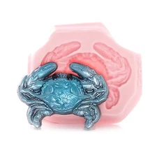  Crab Silicone Mold - Food Safe Fondant Chocolate - Craft Resin Clay  (403)