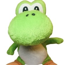 Nintendo Super Mario Bros YOSHI Stuffed Animal 7" Toy Sitting Plush WII U 2010