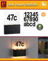 Paulmann Led Solar Hausnummer Neda Insekt Mit Bewegungsmelder Modi Ip44 2200K